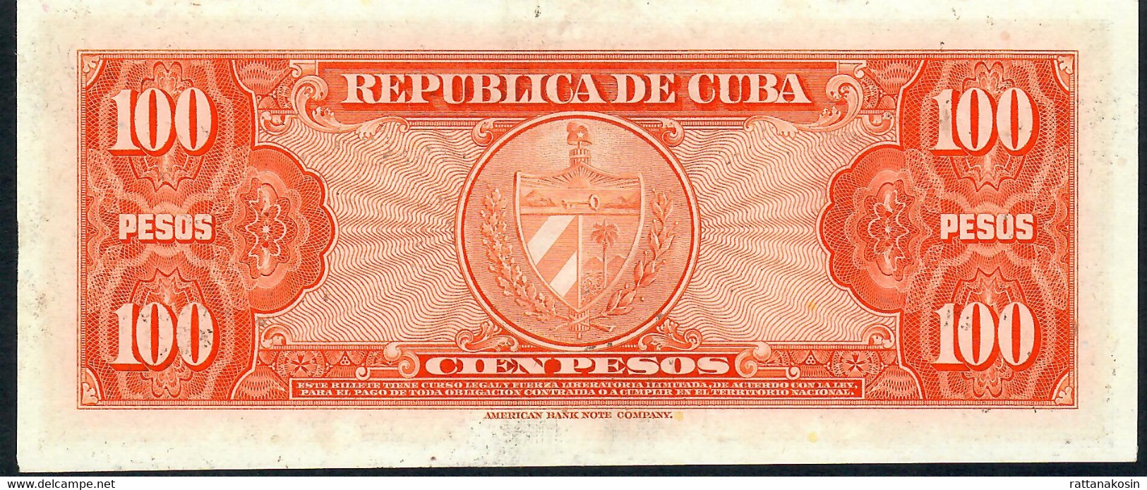 CUBA P93a 100 PESOS 1959 #A         UNC. - Cuba