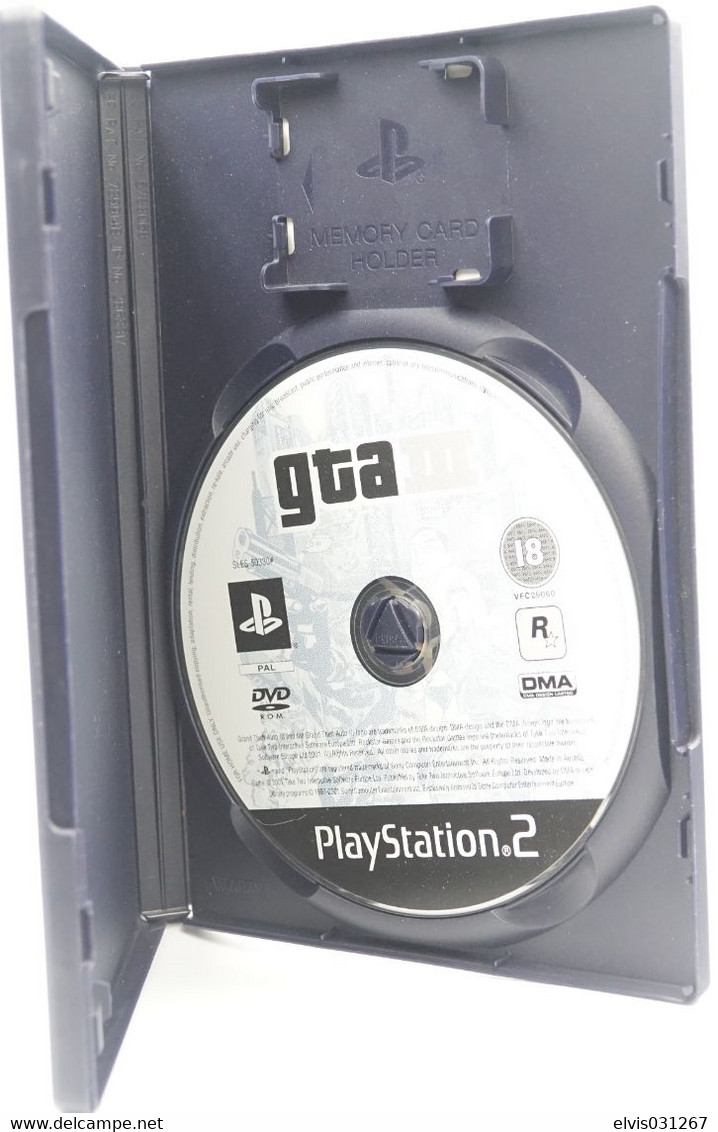 SONY PLAYSTATION TWO 2 PS2 : GRAND THEFT AUTO GTA III 3 - ROCKSTAR GAMES - Playstation 2