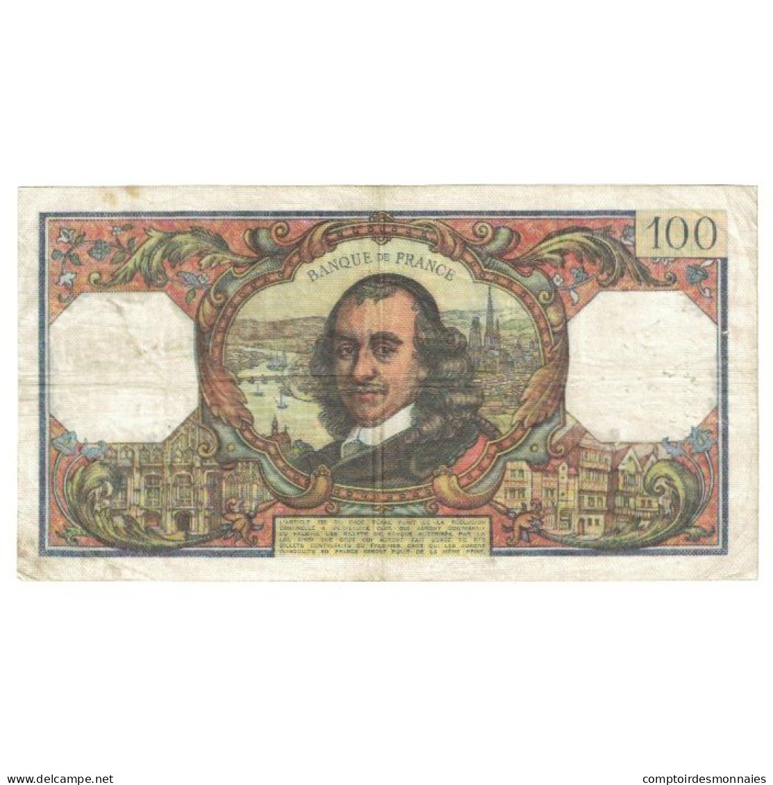 France, 100 Francs, Corneille, 1975, F.890, TB, Fayette:65.48, KM:149e - 100 F 1964-1979 ''Corneille''