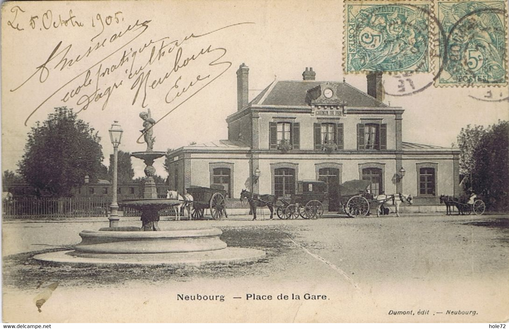 27 - Le Neubourg (Eure) - Place De La Gare - Le Neubourg