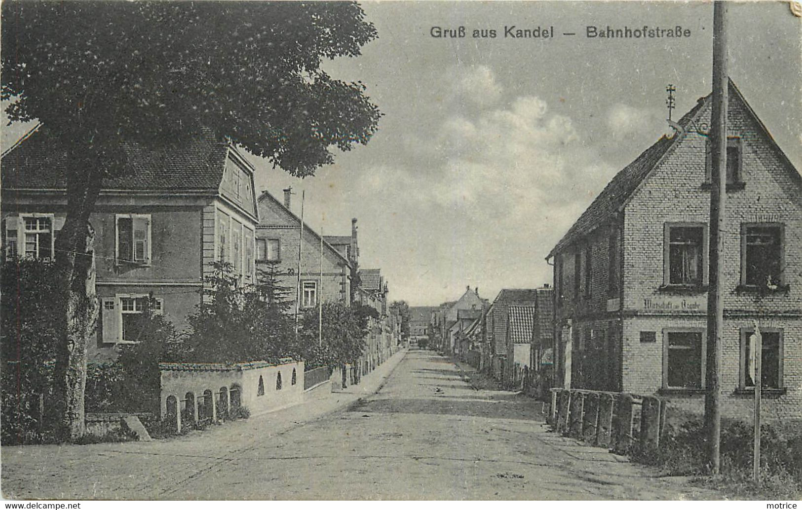 GRUSS AUS KANDEL - Bahnhofstrasse. - Kandel