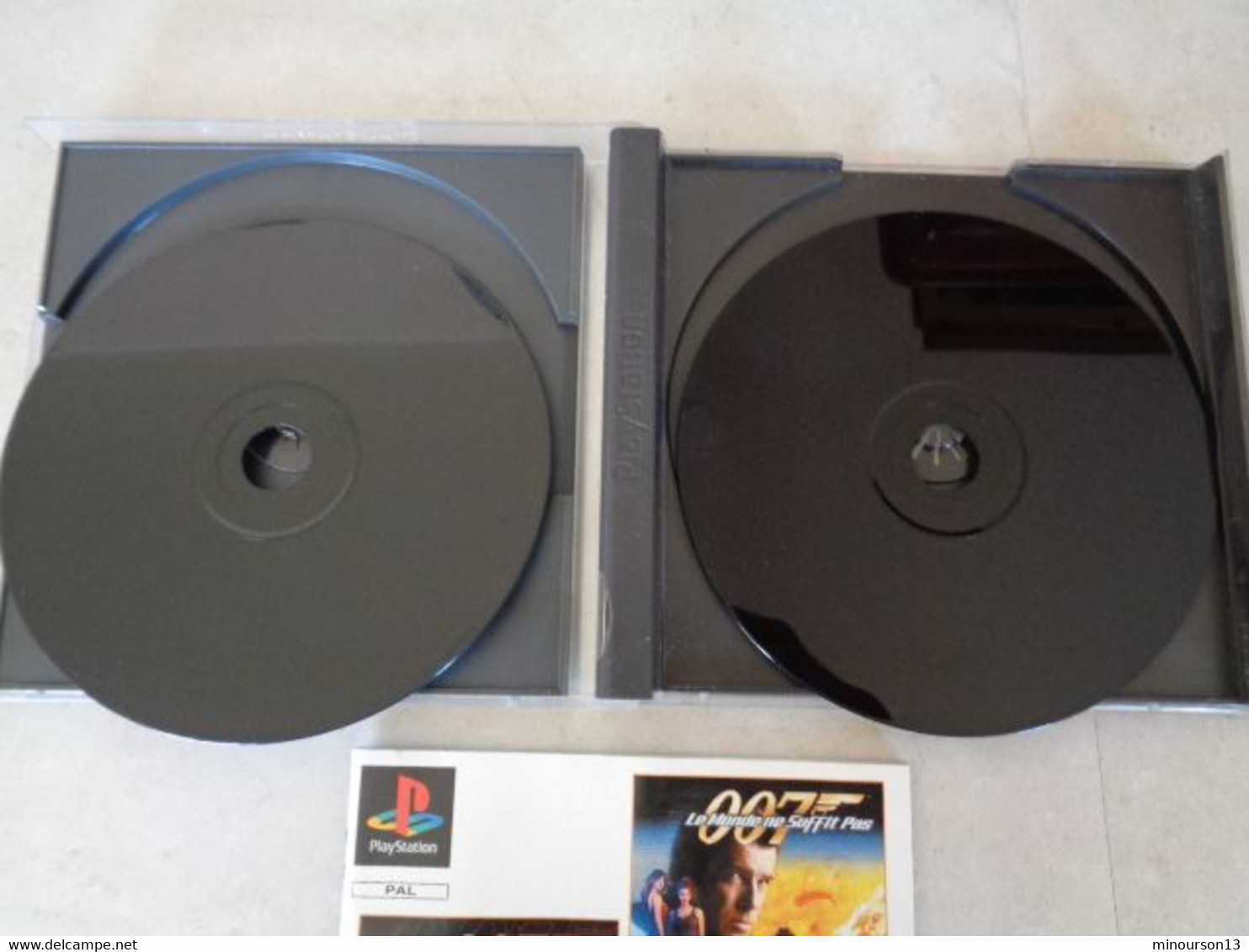 JEUX PLAYSTATION 1 - DISQUES NOIRS 2 JEUX 007 ( DEMAIN NE MEURT JAMAIS ET LE MONDE NE SUFFIT PAS ) AVEC NOTICE - Playstation 2