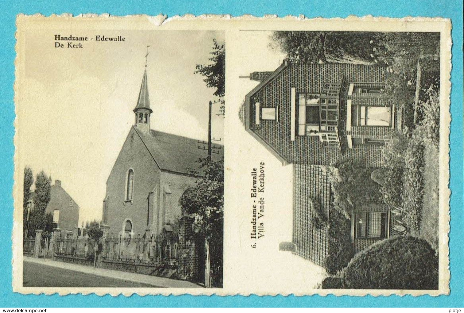 * Handzame - Handzaeme (Kortemark) * (Uitg Zwaenepoel Muys, Nr 6) Edewalle De Kerk, Villa Vande Kerkhove, église, Old - Kortemark