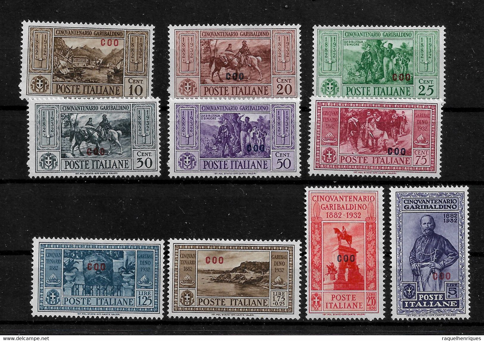 ITALY STAMP - AEGEAN COO - 1932 Italian Postage Stamps Ovp COO SET M NG (BA5#113) - Ägäis (Coo)