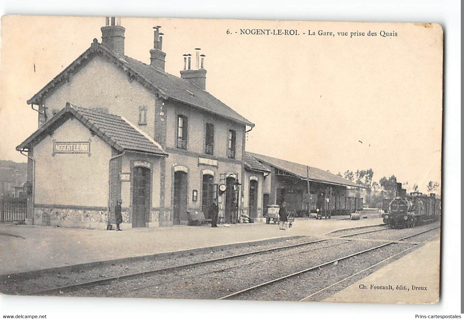 CPA 28 Nogent Le Roi La Gare Train - Nogent Le Roi