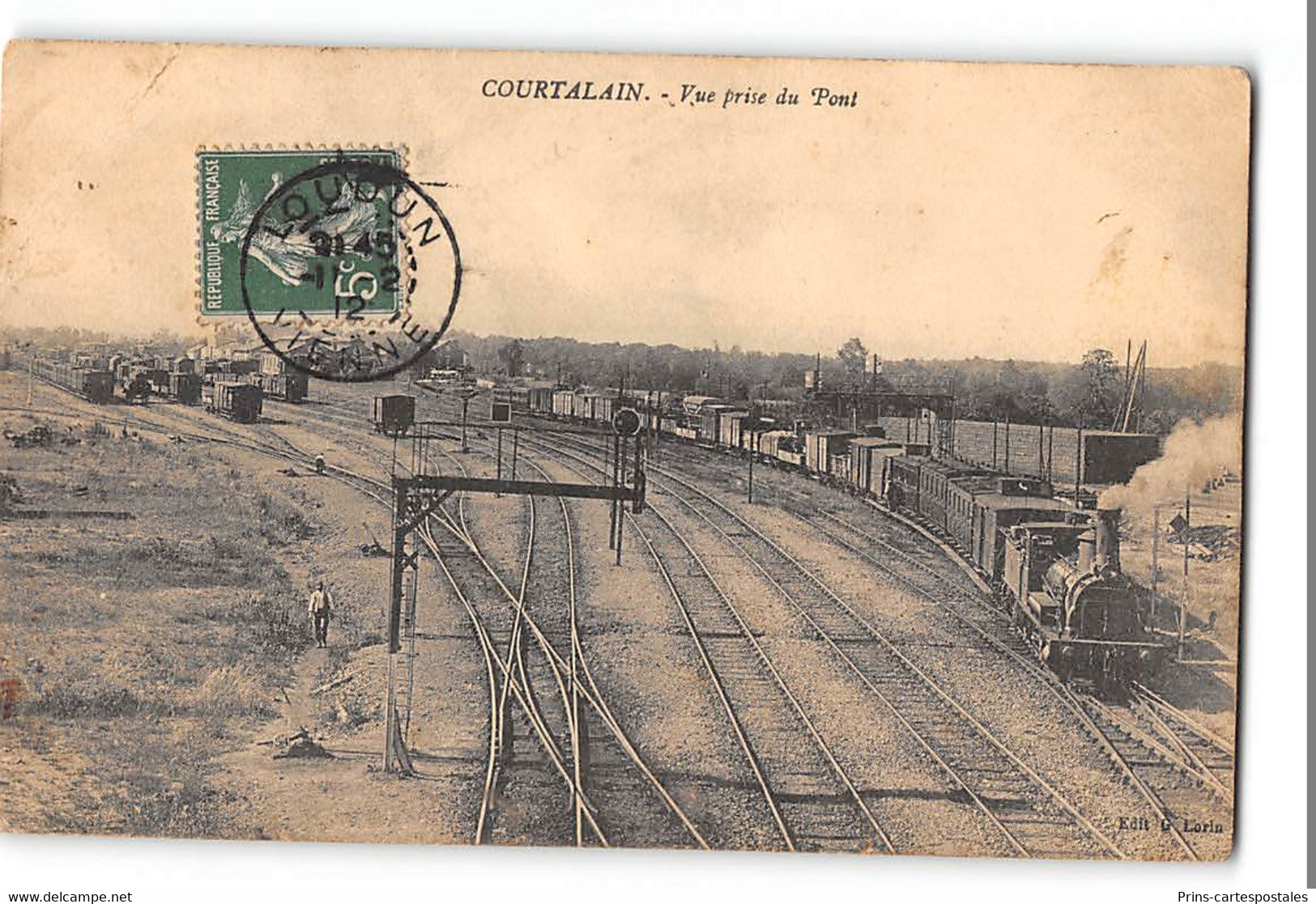 CPA 28 Courtalain Le Viaduc Train - Courtalain