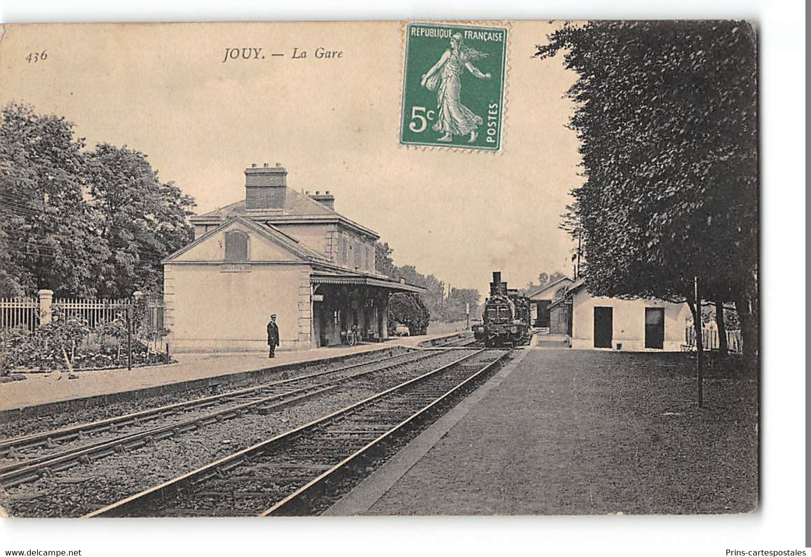 CPA 28 Jouy La Gare Train - Jouy
