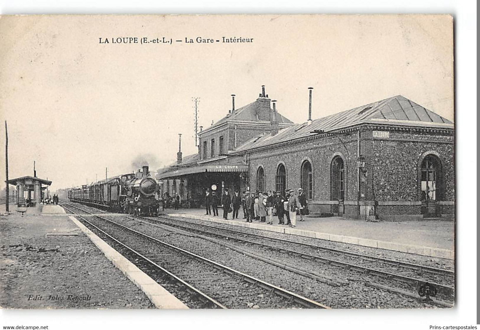 CPA 28 La Loupe La Gare Train - La Loupe