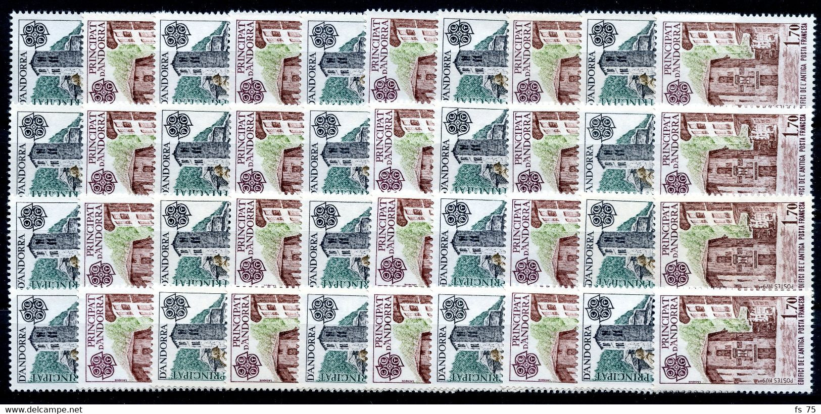 ANDORRE N°276 /277 - "EUROPA 1979" - 20 SERIES - Unused Stamps