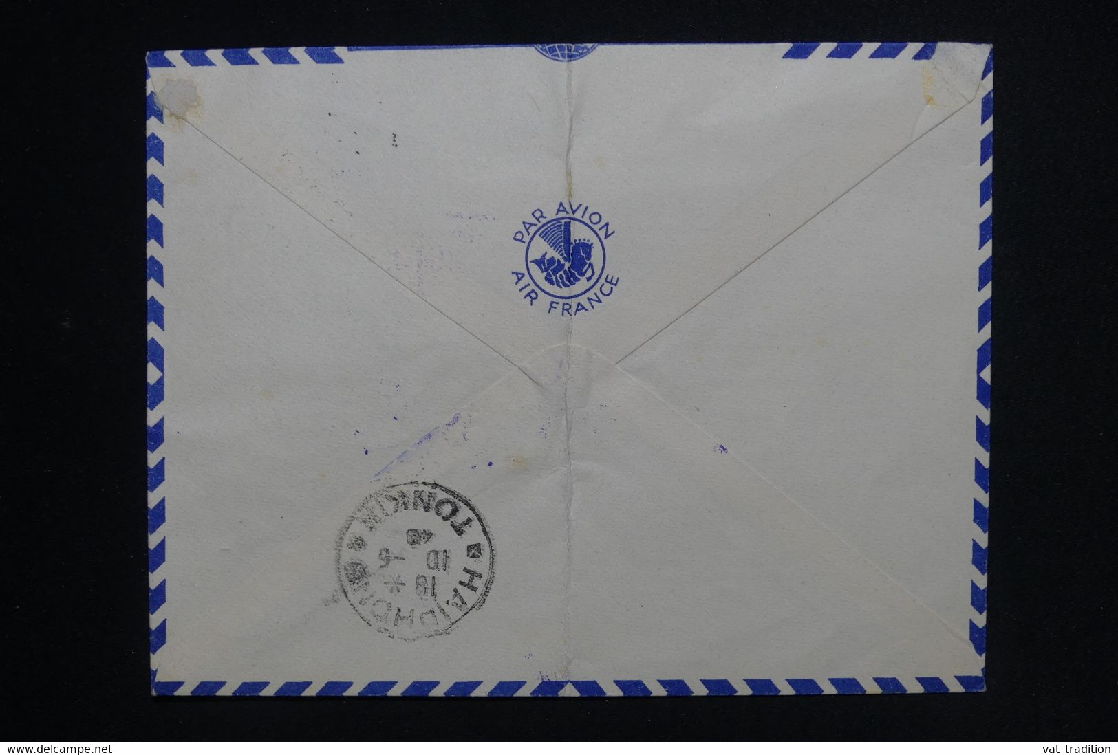 HONG KONG - Enveloppe De Réouverture De La Ligne Aérienne Vers Haiphong En 1948 Par Air France - L 124062 - Covers & Documents