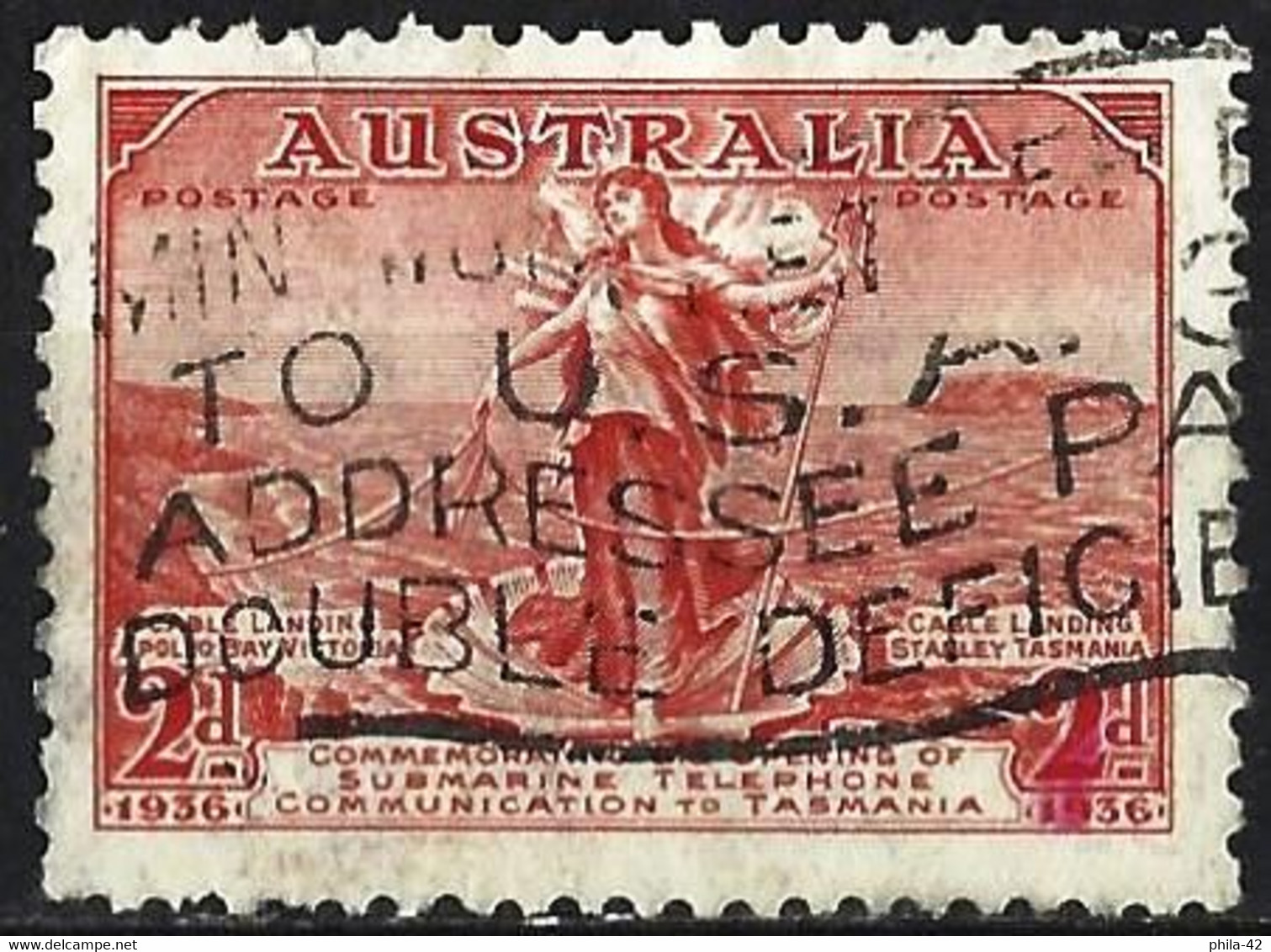 Australia 1936 - Mi 132 - YT 105 ( Tasmania-Australia Telephone Cable ) - Neufs