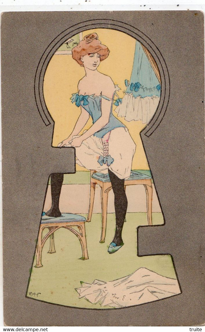 FEMME PAR HENRI MORIN (CARTE PRECURSEUR ) - Morin, Henri