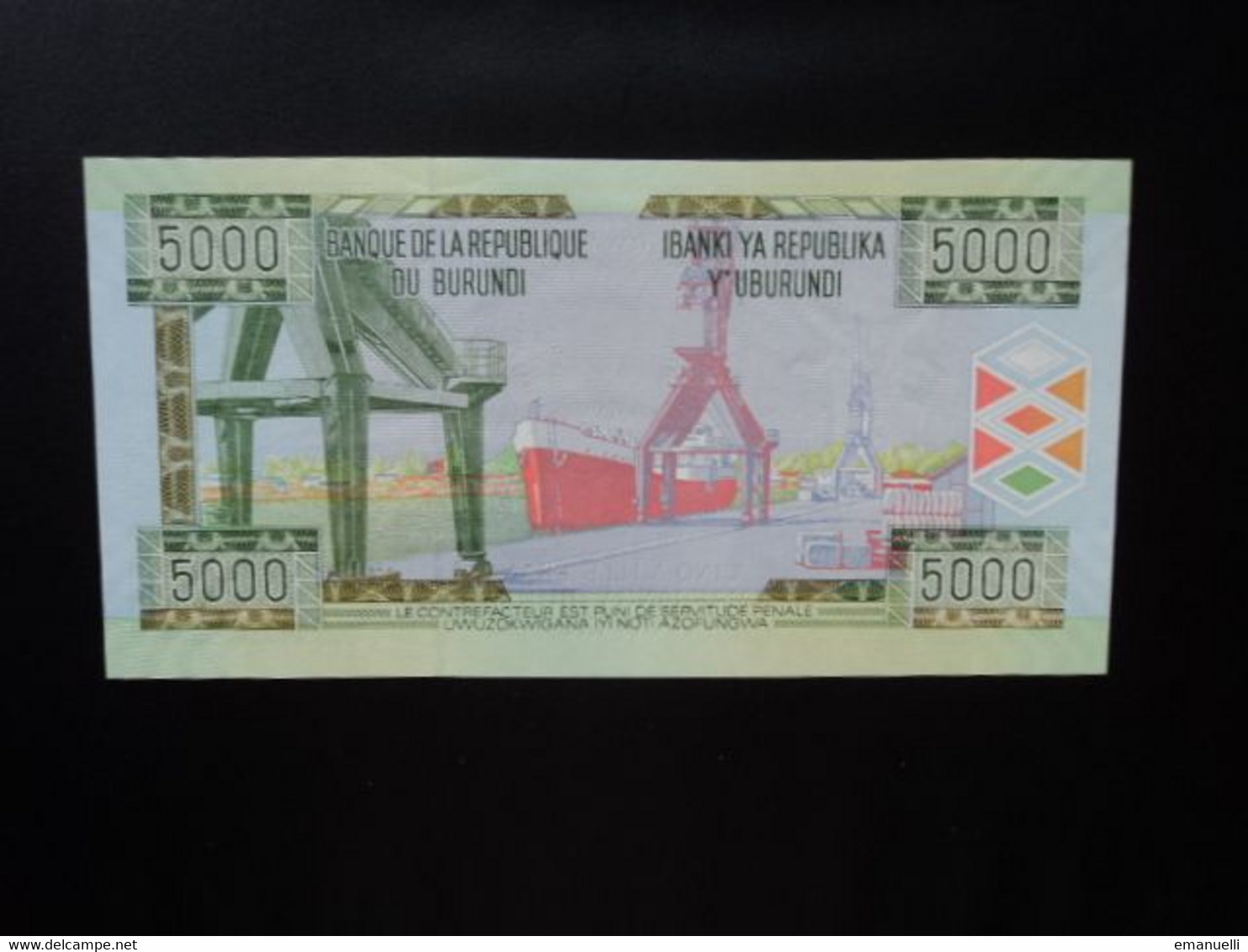 BURUNDI * : 5000 FRANCS   01-12-2008    P 48      NEUF ** - Burundi