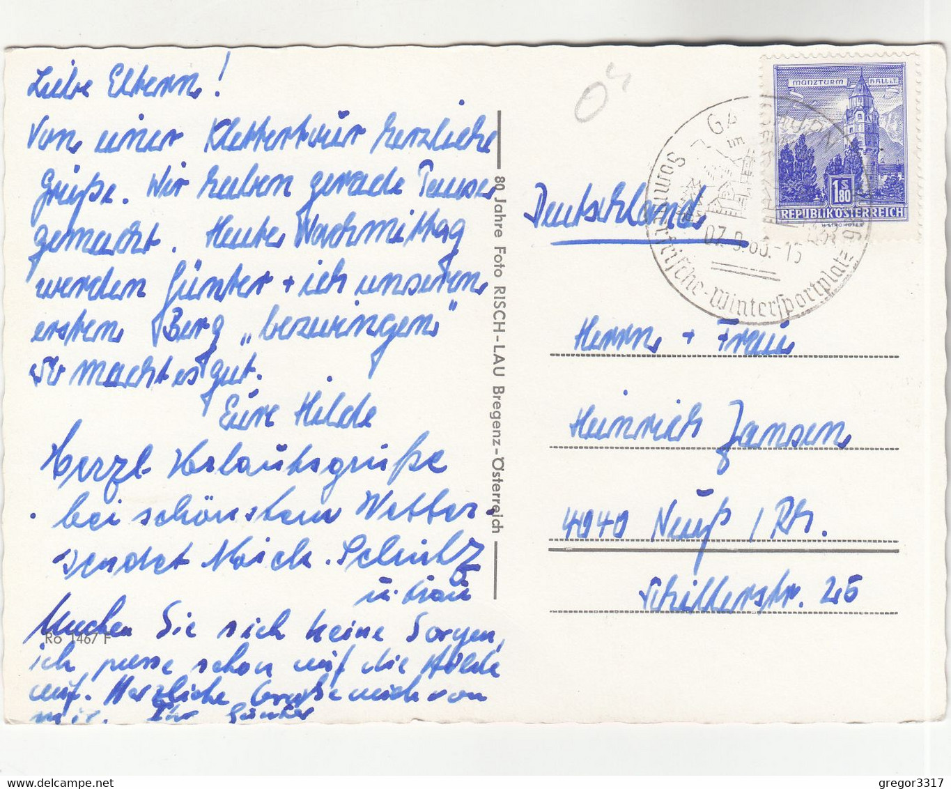 B3374) GRUSS Aus GASCHRUN Im MONTAFON - Vlbg. - Kirche Kapelle Häuser Blumen 1963 - Gaschurn