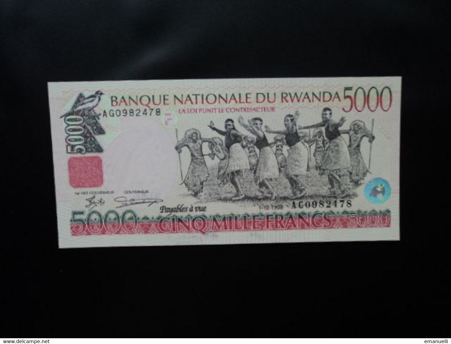 RWANDA * : 5000 FRANCS   1.12.1998    P 28a      NEUF ** - Rwanda