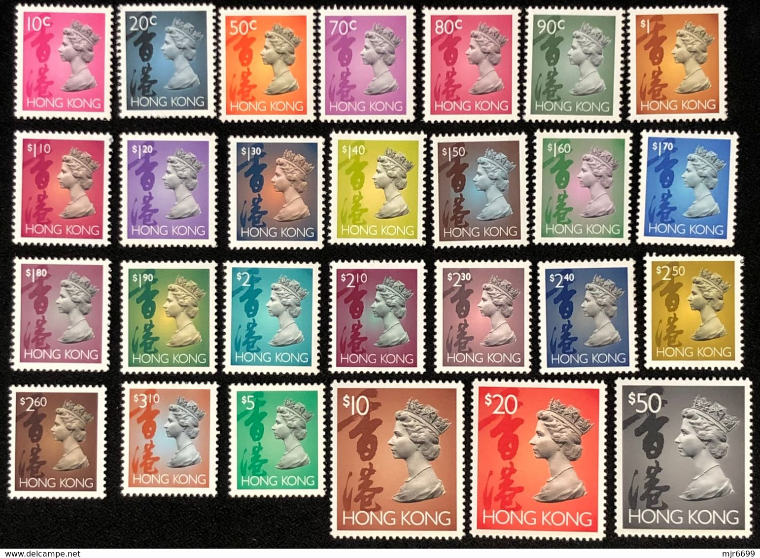 HONG KONG 1992 SHORT SET OF 27 UM MINT, MISSING 6CENTS - Unused Stamps
