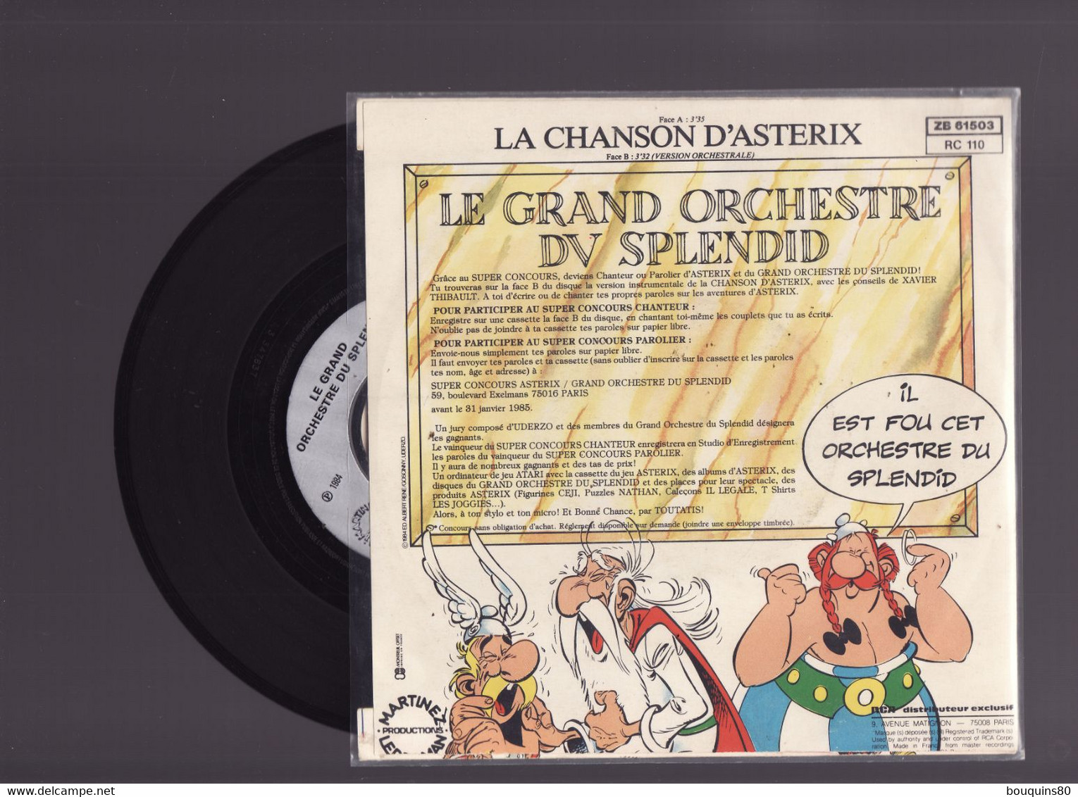 LA CHANSON D'ASTERIX Par Le Grand Orchestre Du SPLENDID - Schallplatten & CD