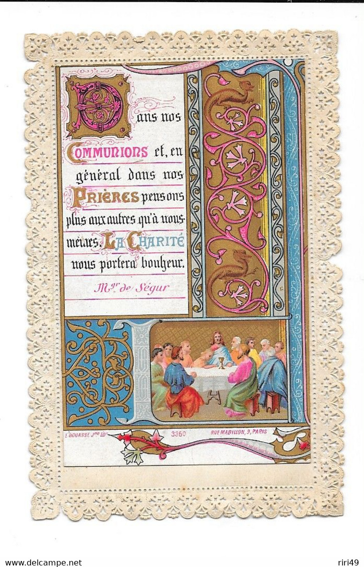 Canivet, Image Religieuse, 2 Scannes, E.BOUASSE Jeune EDITEUR - Devotieprenten