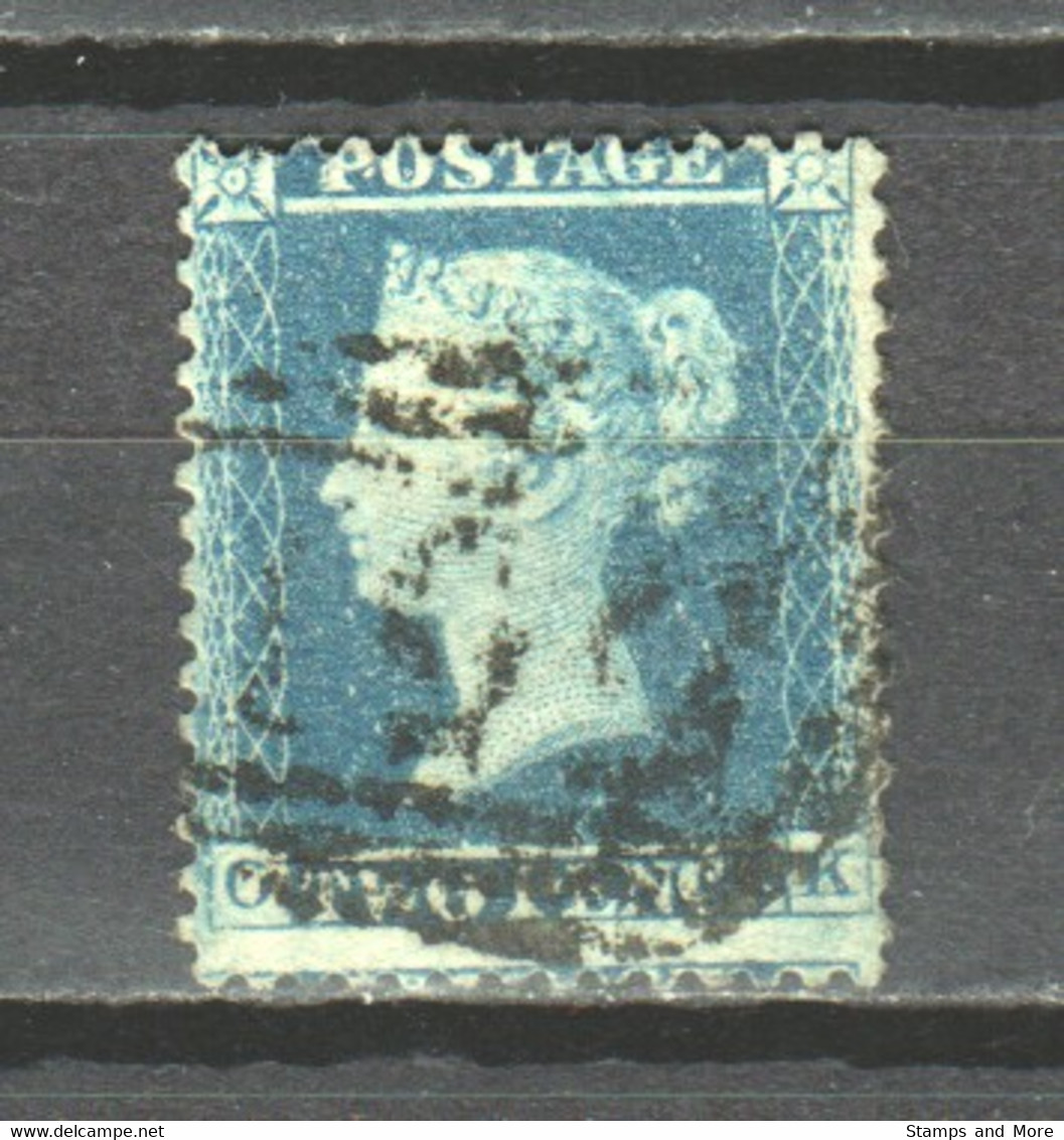 Great Britain 1857 Mi 11B-II Dent 14 Canceled - Oblitérés