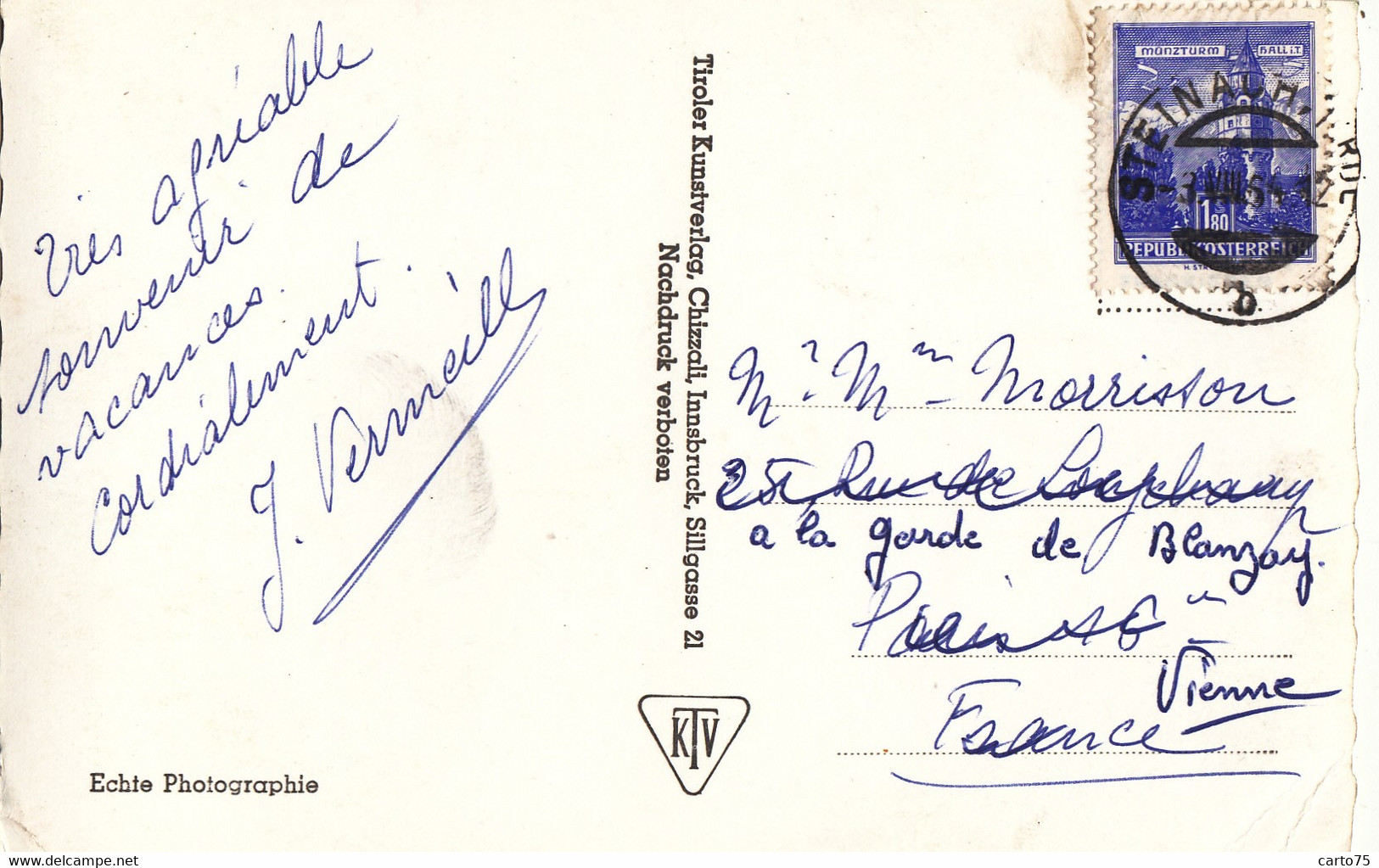 Autriche - Reutte - Haupstrasse - Postmarked 1964 - Reutte