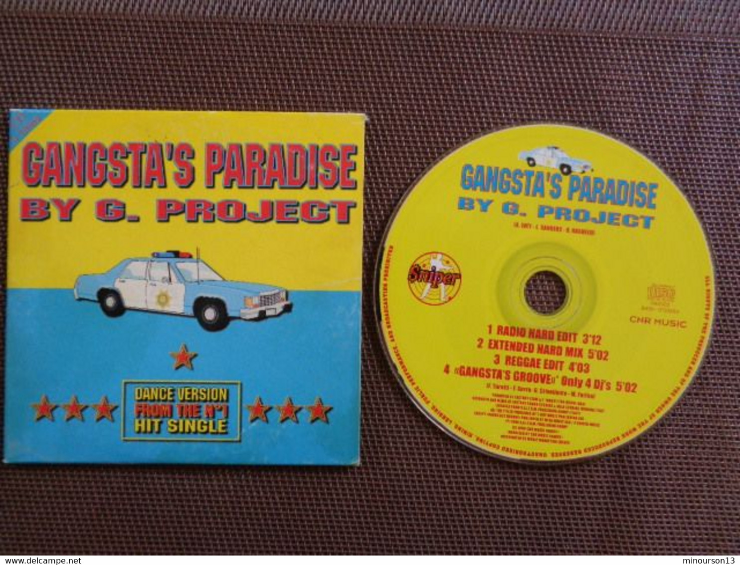 CD 4 TITRES - G-PROJECT GANGSTA'S PARADISE - Soul - R&B