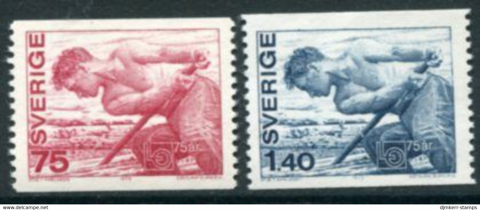 SWEDEN 1973 Trades Unions  MNH / **.  Michel 804-05 - Unused Stamps