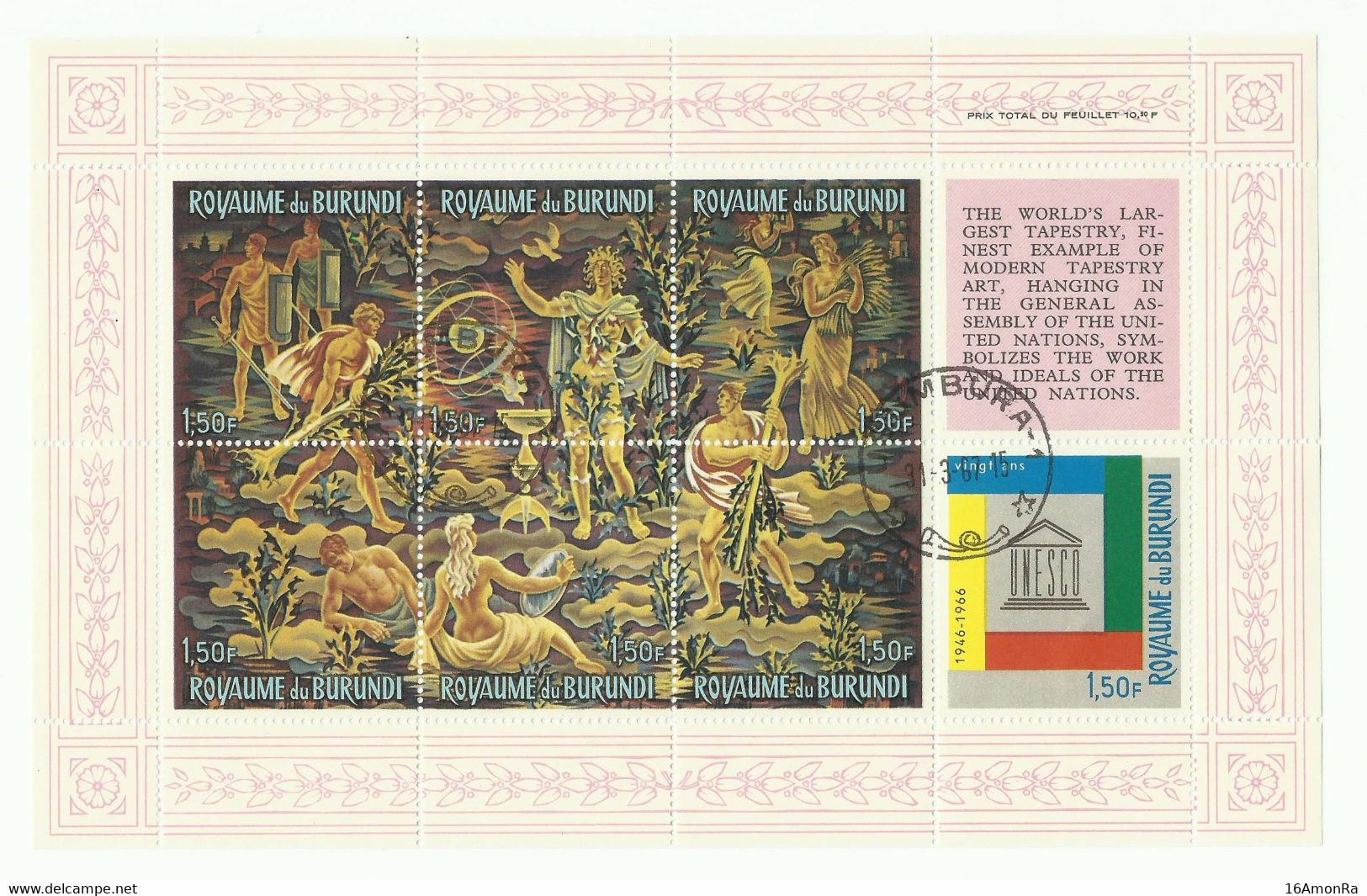 Lot De 3 BF Obl. Sc USUMBURA 31-3-1967. TB   -  19585 - Usati