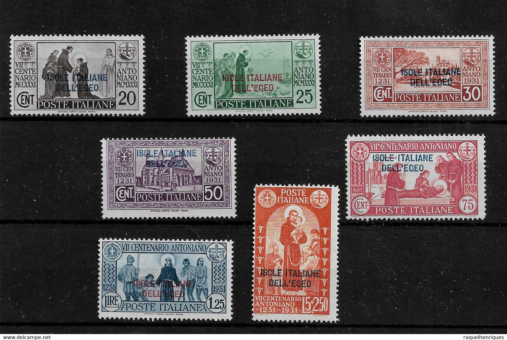 ITALY STAMP - AEGEAN ISLANDS - 1931 Italian Stamps Ovp ISOLE ITALIANE DELL'EGEO SET M NG (BA5#118) - Egée (Admin. Autonome)