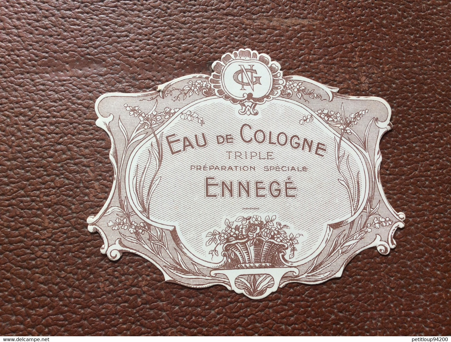 ÉTIQUETTE DE PARFUM   EAU DE COLOGNE  Triple  ENNEGE - Etiquettes