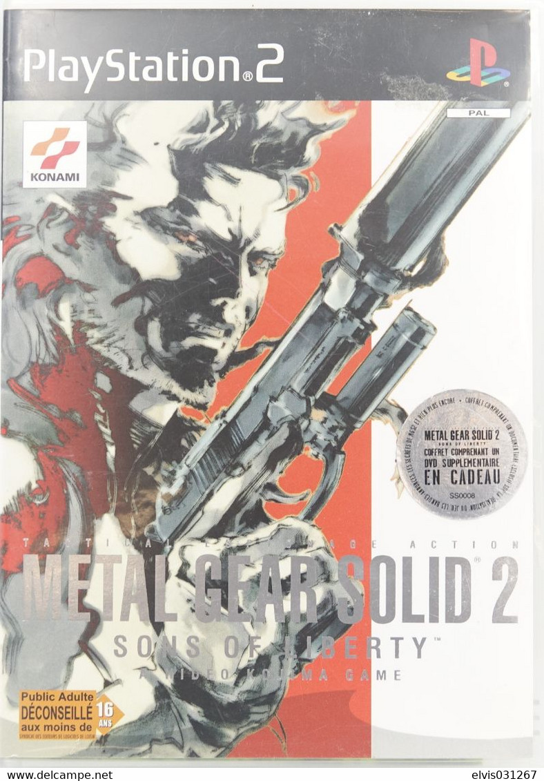 SONY PLAYSTATION TWO 2 PS2 : METAL GEAR SOLID 2 SONS OF LIBERTY - KONAMI - Playstation 2