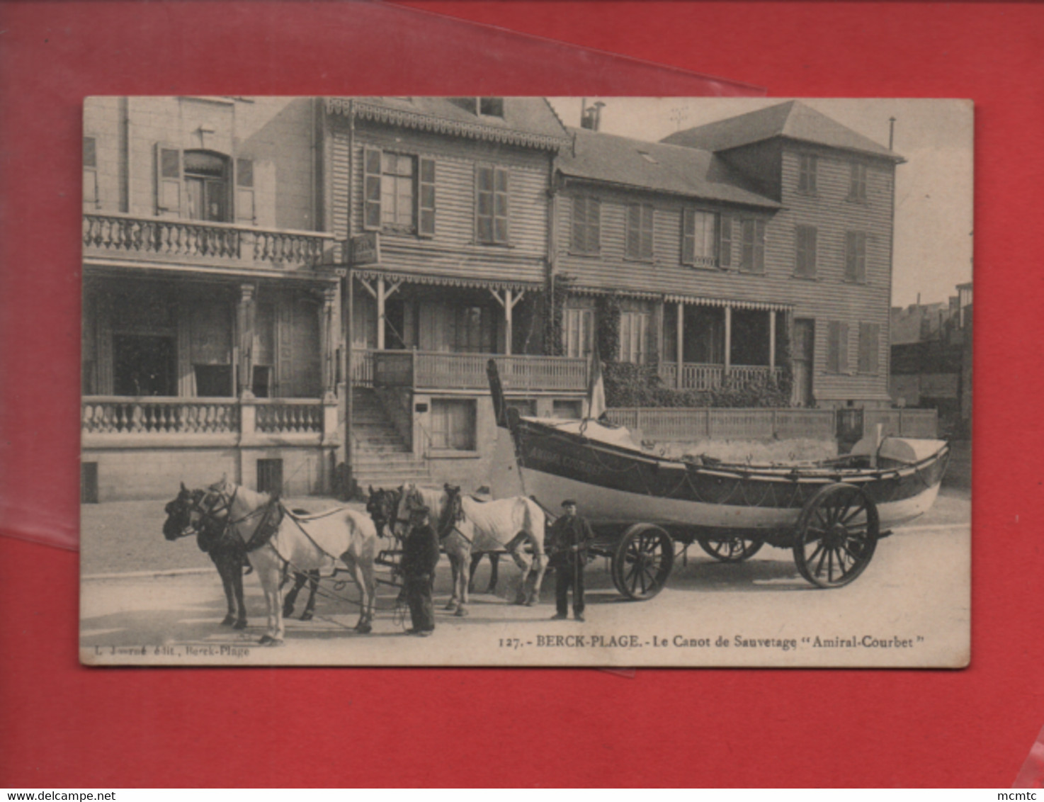 CPA -  Berck Plage - Le Canot De Sauvetage "Amiral Courbet" - Berck