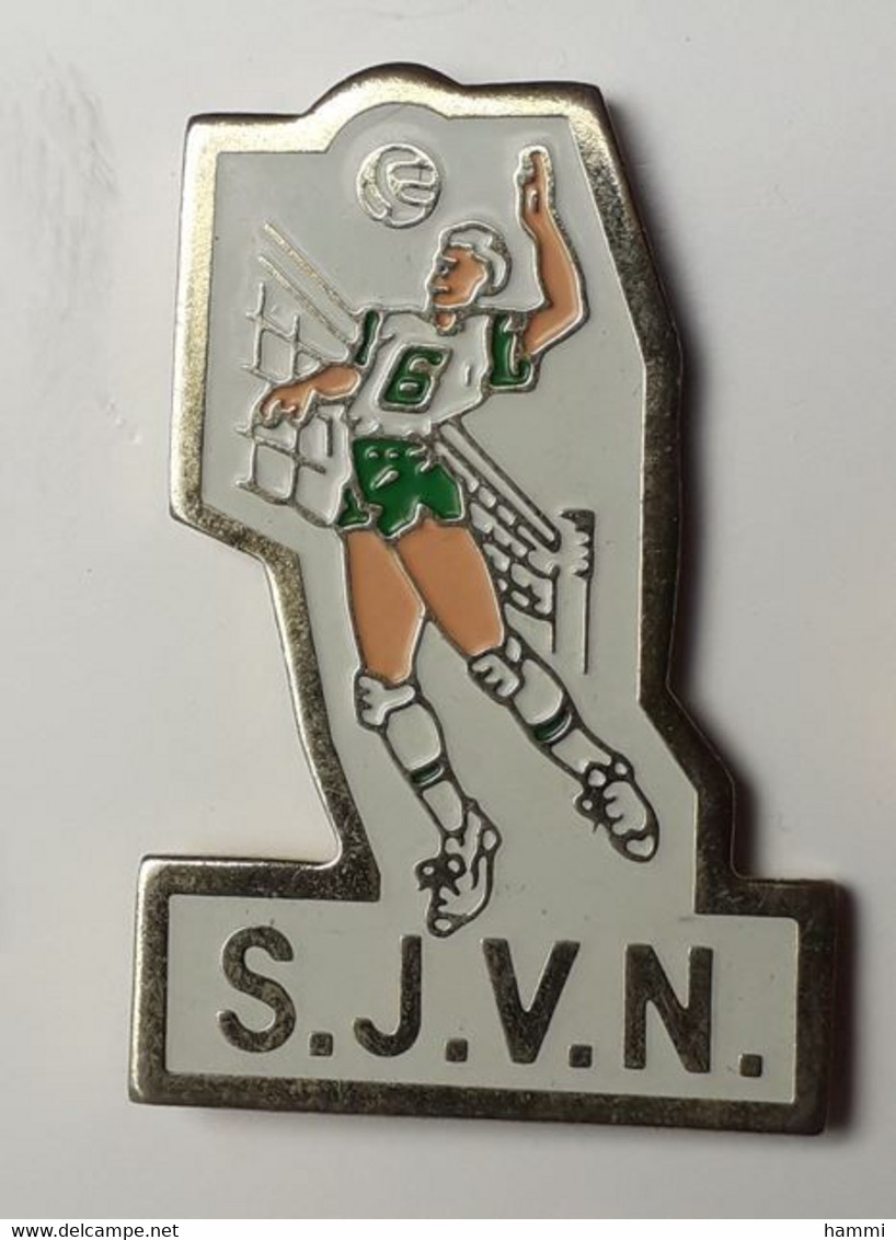 AN396 Pin's Volley Volleyball S.J.V.N  Achat Immédiat - Volleyball