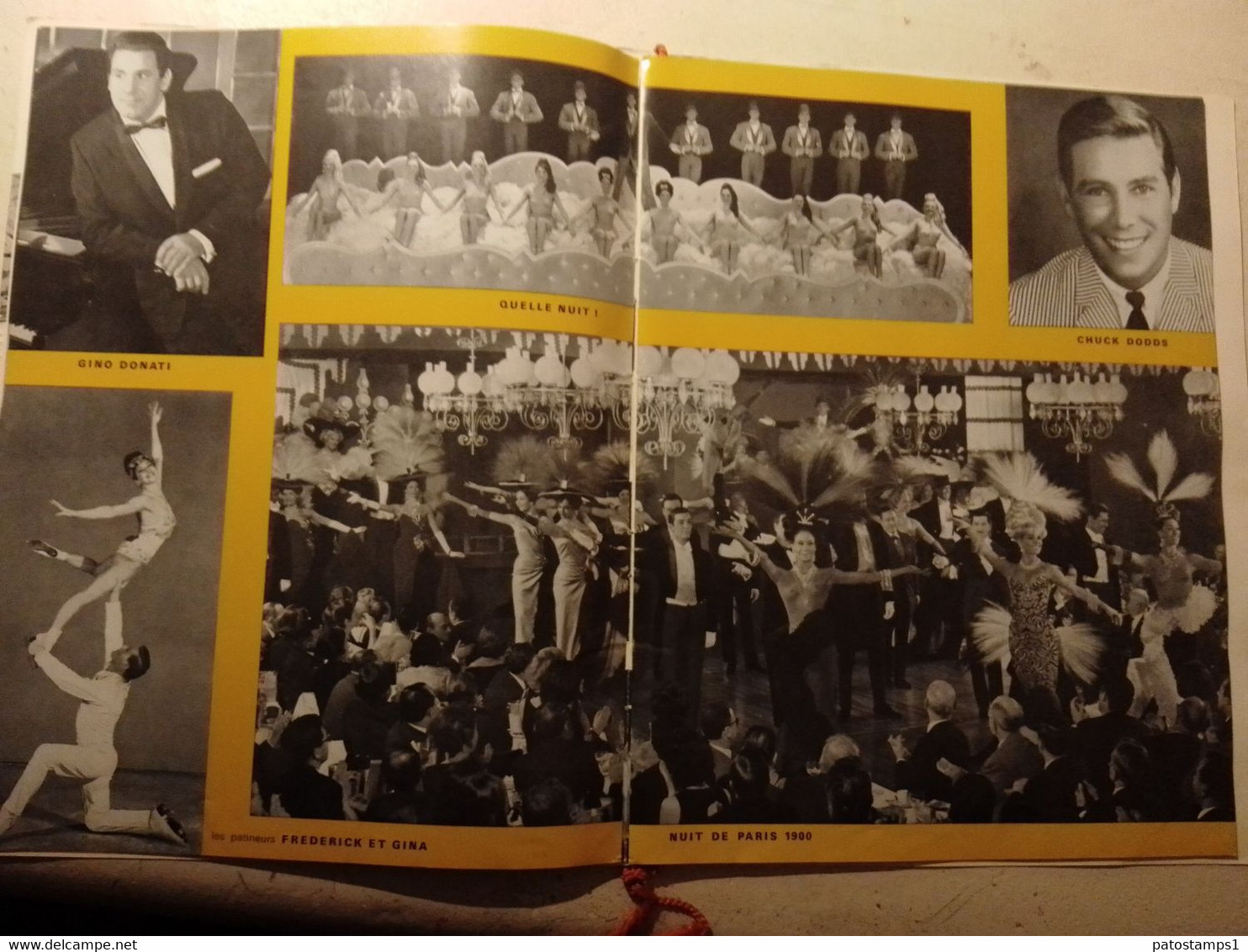 188576 FRANCE THEATRE LIDO CHAMPS ELYSEES PARIS GRAND SHOW LUXURY CABARET & PROGRAMA NO POSTAL POSTCARD - Theater, Kostüme & Verkleidung