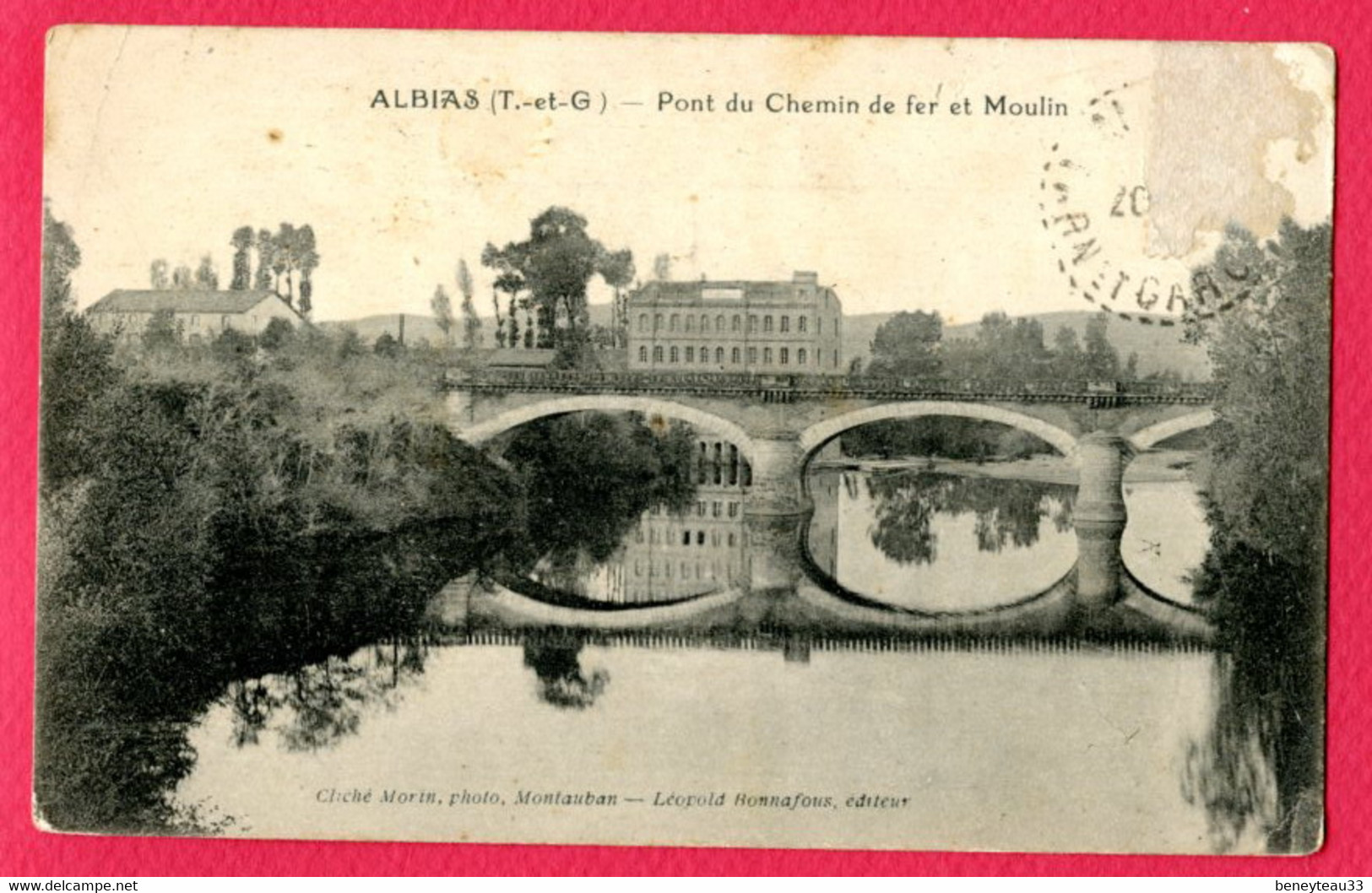 CPA (Réf : EE 178) ALBIAS (82 TARN-et-GARONNE) Pont Du Chemin De Fer Et Moulin - Albias