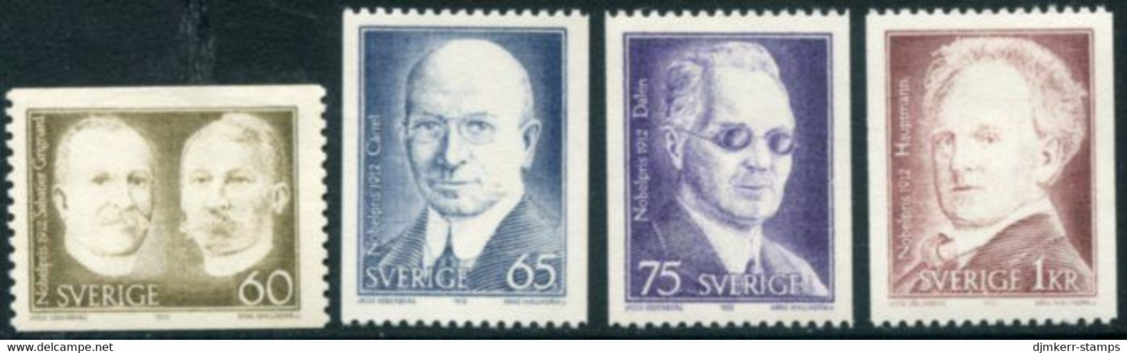 SWEDEN 1972 Nobel Laureates Of 1912 MNH / **.  Michel 786-89 - Nuovi