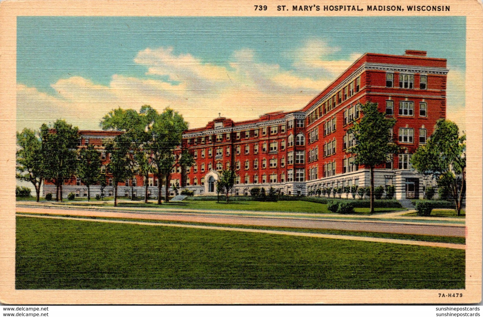 Wisconsin Madison St Mary's Hospital Curteich - Madison