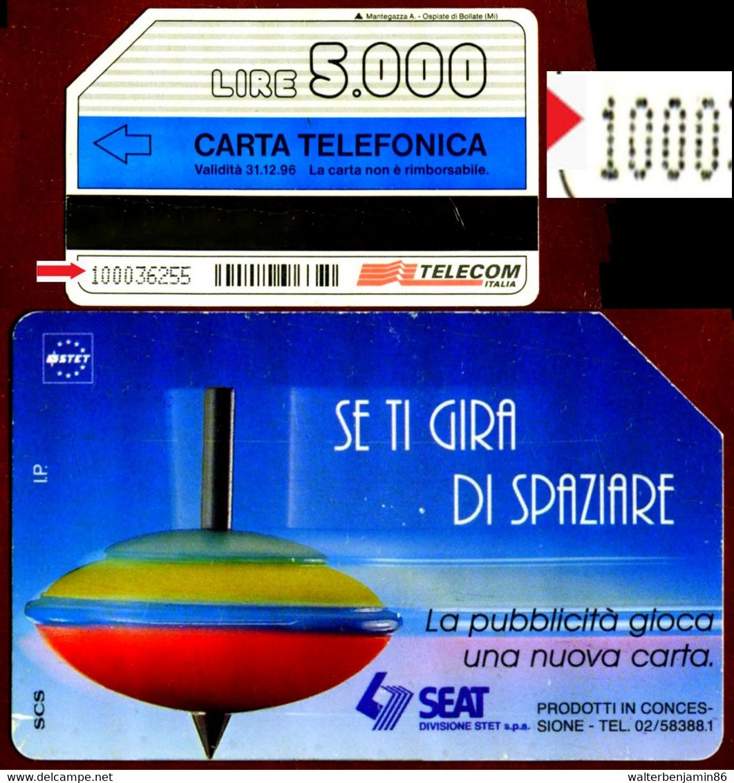 G 332 C&C 2434 SCHEDA TELEFONICA USATA SPAZIARE VARIANTE OCR INIZIA CON 1 2^A QUALITA' - Errori & Varietà