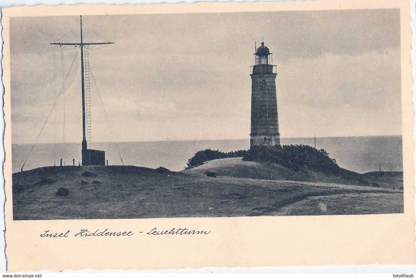 Insel HIDDENSEE Vorpommern Leuchtturm Mit Signalanlage 10.8.1933 Gelaufen Fast TOP-Erhaltung - Hiddensee