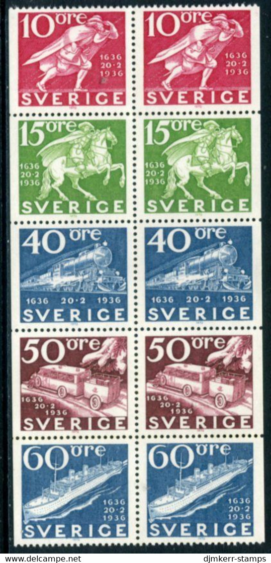 SWEDEN 1972 Tercentenary Of The Swedish Post MNH / **.  Michel 765-69 - Ongebruikt