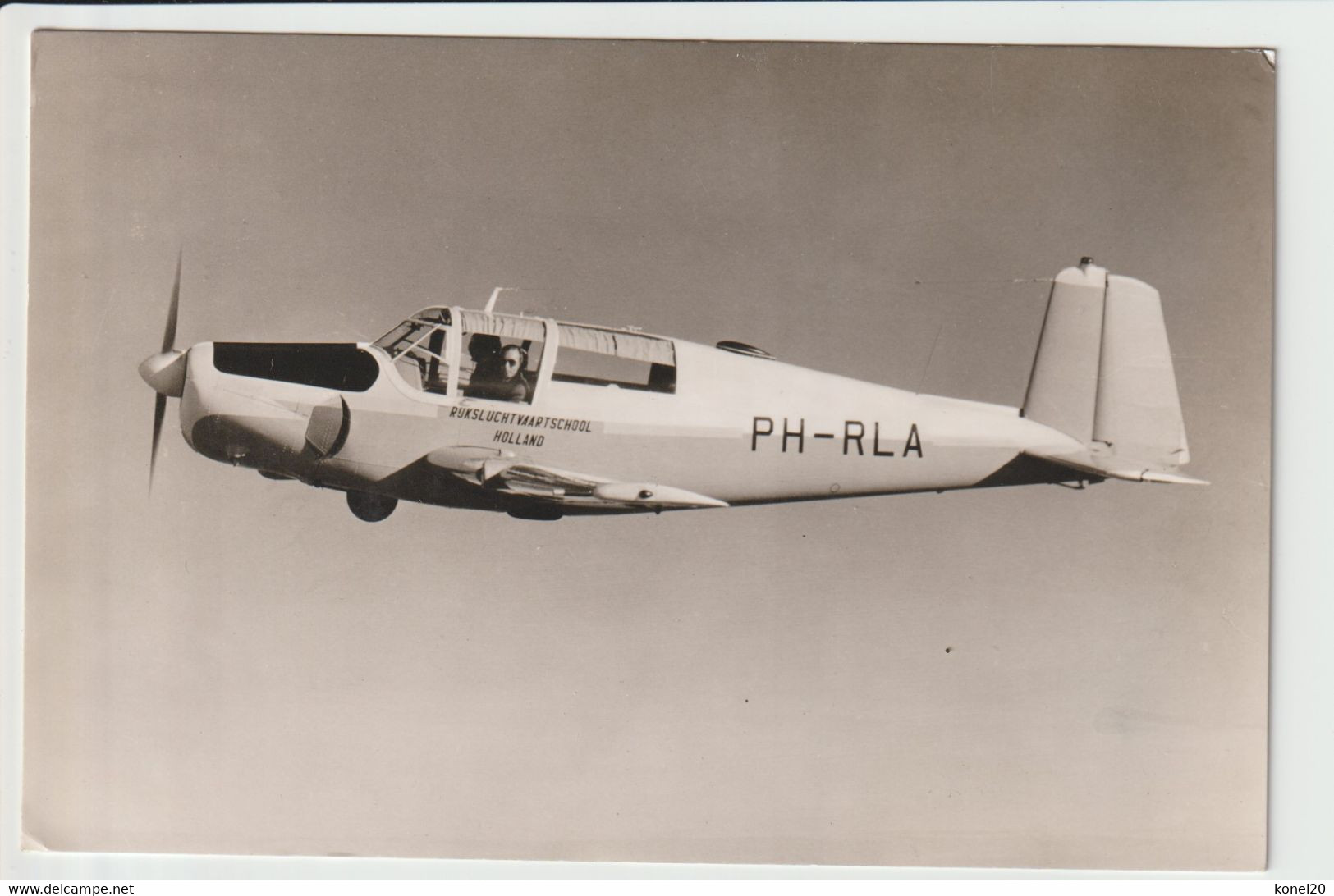 Vintage Rppc Rijksluchtvaartschool SAAB 91D "Safir" Aircraft - 1919-1938: Entre Guerres