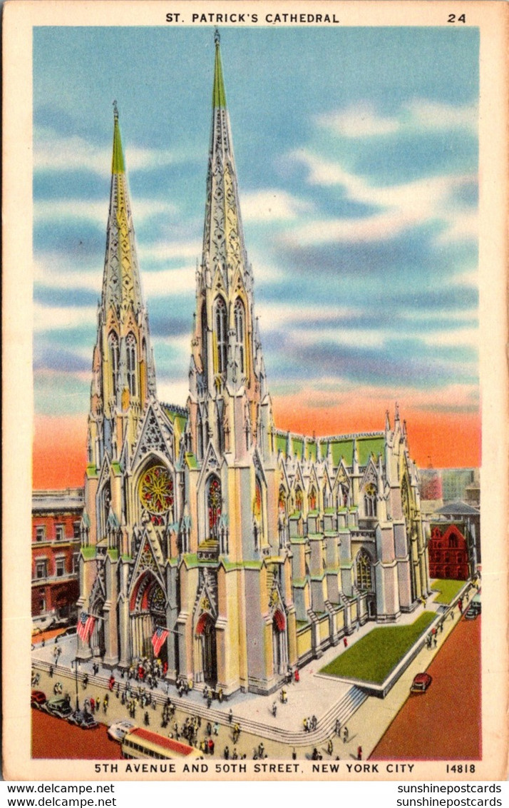 New York City St Patrick's Cathedral 1947 - Kirchen