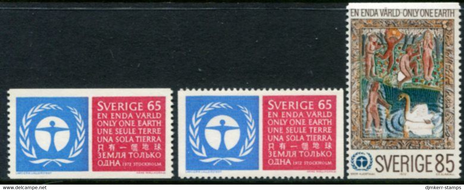 SWEDEN 1972 UN Environment Conference MNH / **.  Michel 758-59 - Nuevos