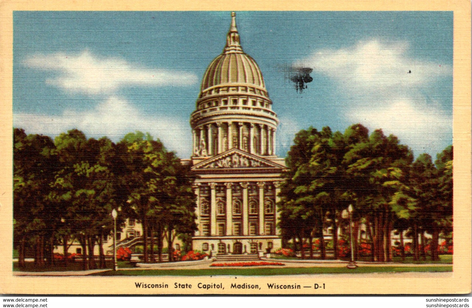 Wisconsin Mdison State Capitol Building 1947 Dexter Press - Madison