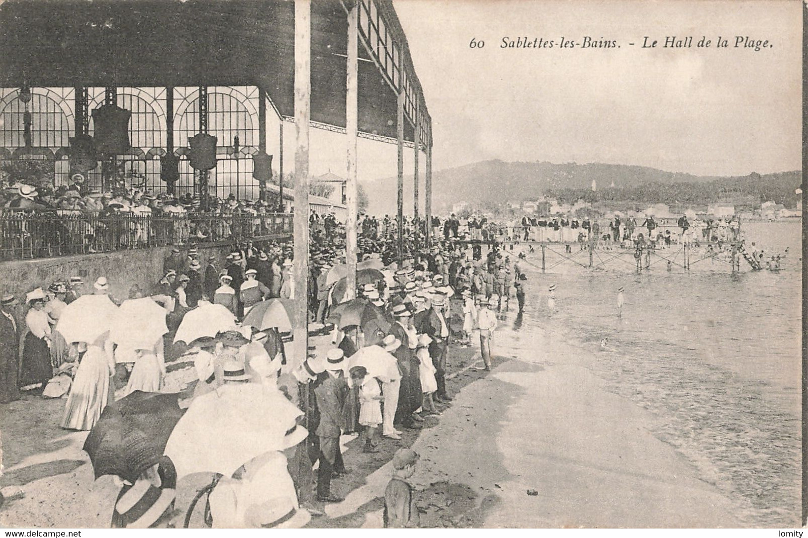 83 Les Sablettes Les Bains Le Hall De La Plage CPA La Seyne Sur Mer - La Seyne-sur-Mer