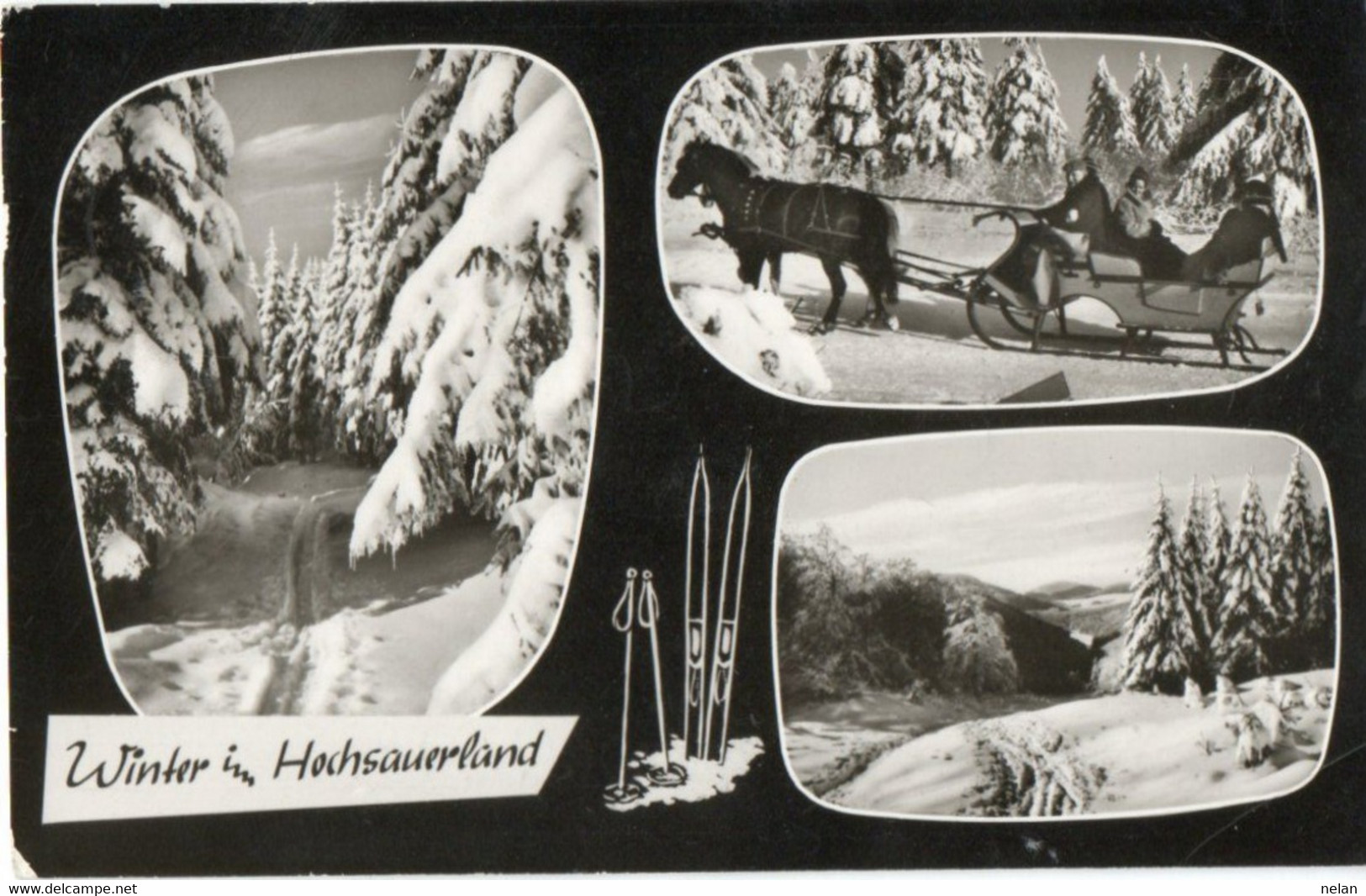 WINTER IM HOCHSAUERLAND - REAL PHOTO - F.P. - STORIA POSTALE - Meschede