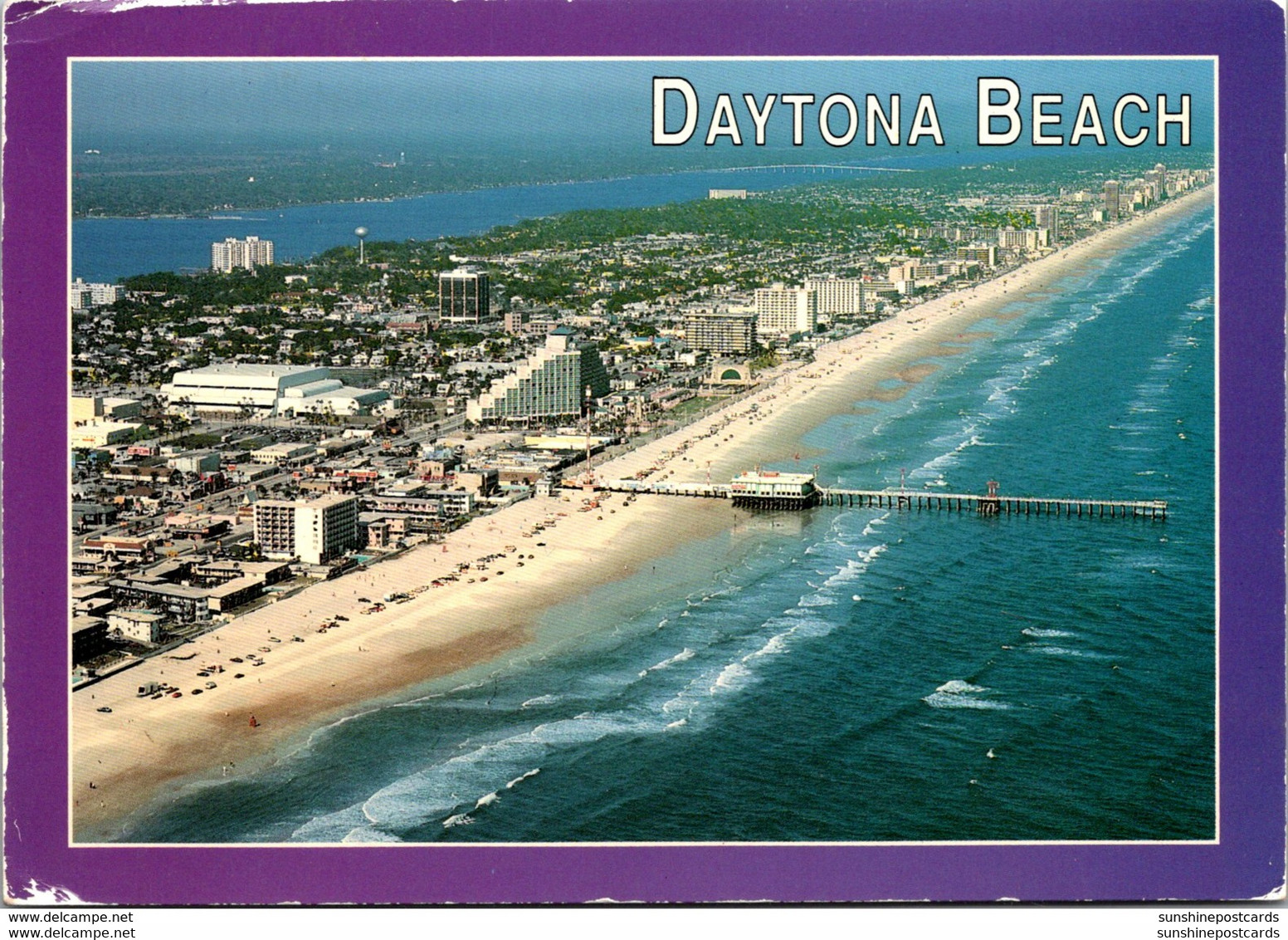 Florida Daytona Beach Aerial View 1994 - Daytona