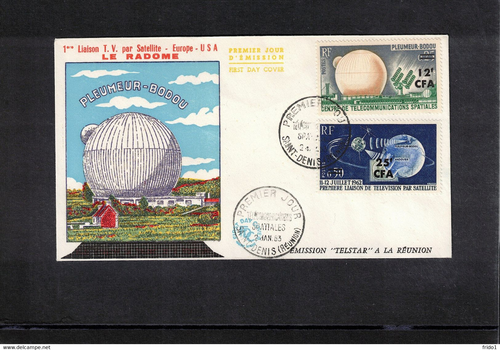 Reunion 1963 Space / Raumfahrt  Satellite Telstar Interesting Cover - Afrique