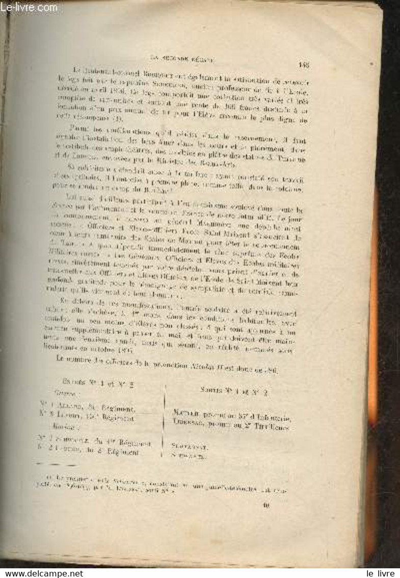 Historique De L'école Militaire De L'infanterie Et Des Chars De Combat- Avord 1873-1879, Saint-Maixent 1881-1927 - Saint - Français