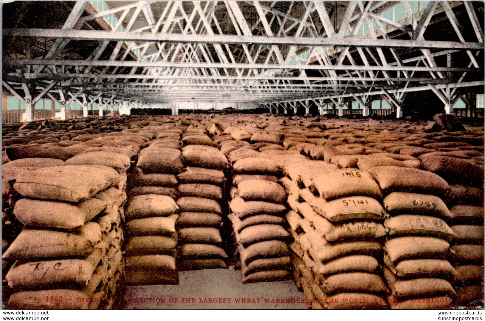 Washington Tacoma Interior View Of Section Of The Largest Wheat Warehouse In The World - Tacoma