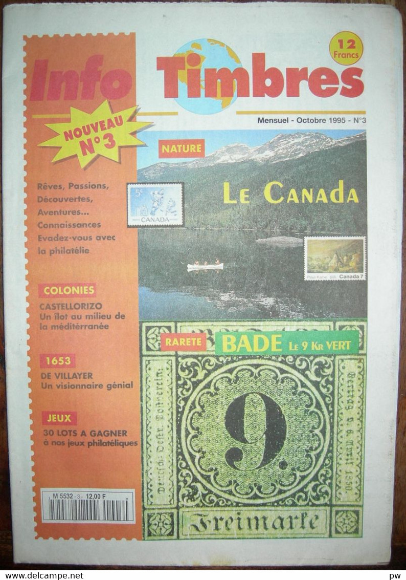 REVUE INFO TIMBRES N° 3 De Octobre 1995 - Français (àpd. 1941)